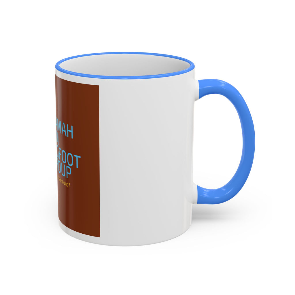 Bigfoot Group Accent Rim Mug — "Ramah NM Bigfoot Group" Coffee Cup (11oz & 15oz)