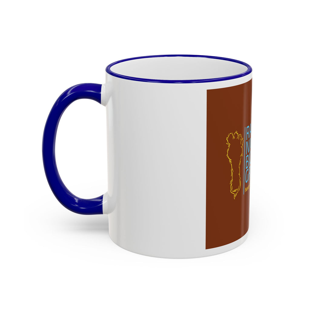 Bigfoot Group Accent Rim Mug — "Ramah NM Bigfoot Group" Coffee Cup (11oz & 15oz)