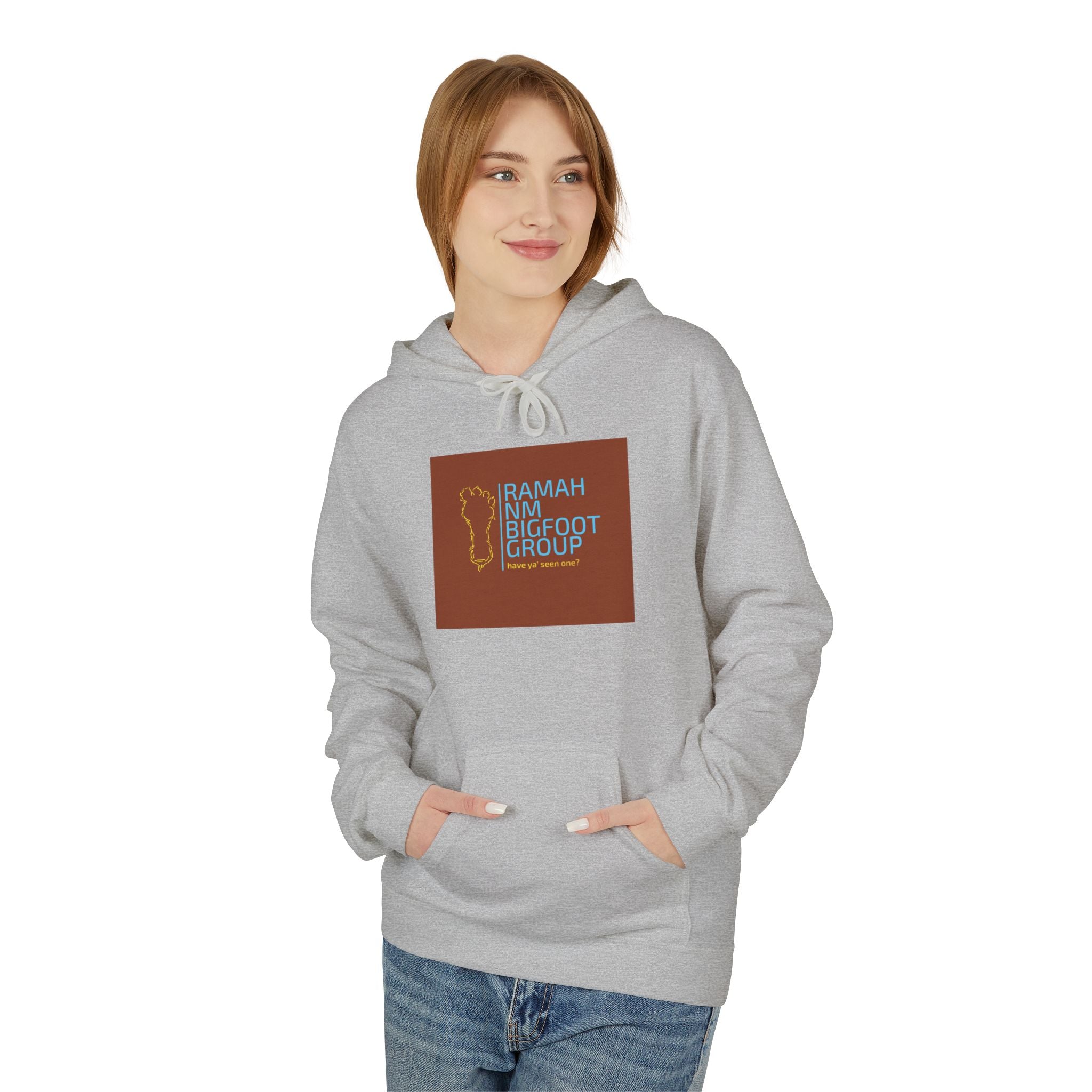 Husrah Report Hoodie — Earth-Tone Graphic Pullover