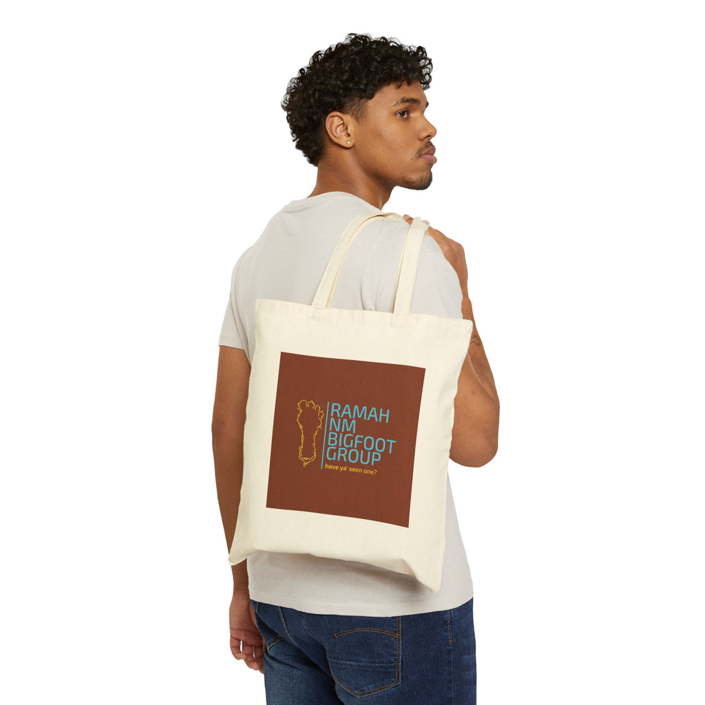 Bigfoot Club Canvas Tote Bag — "Ramah NM Bigfoot Group" Logo Eco Shopper