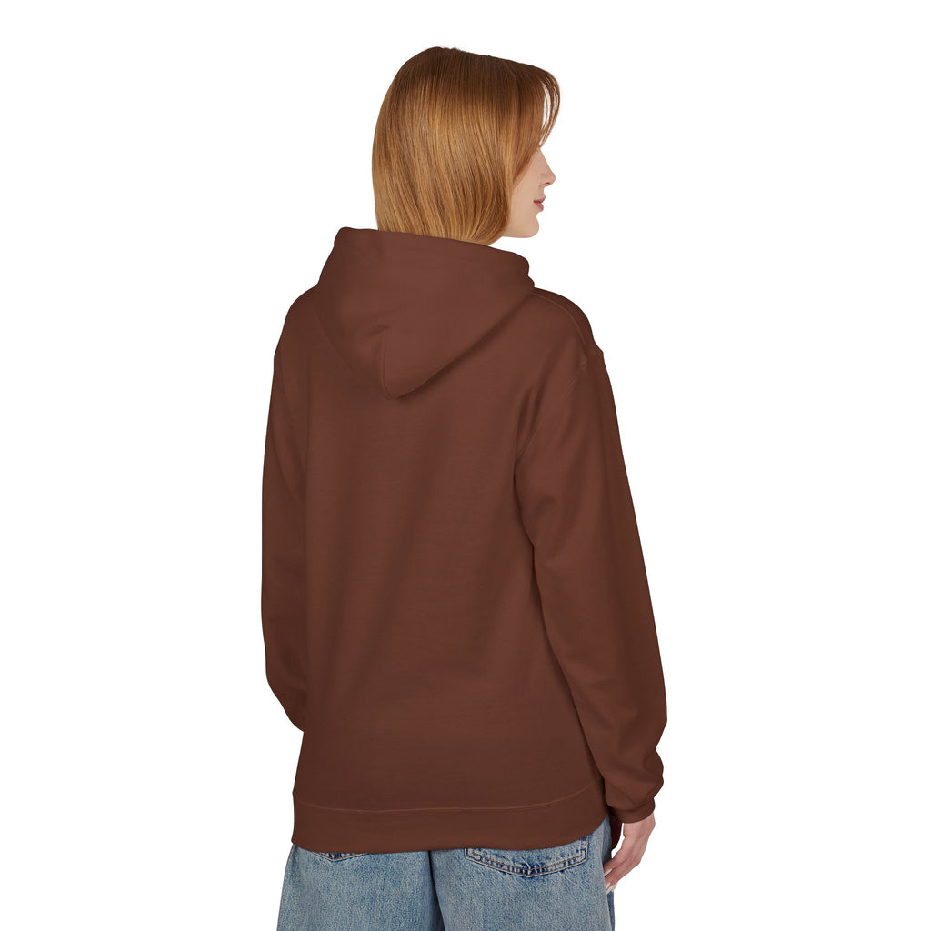 Husrah Report Hoodie — Earth-Tone Graphic Pullover