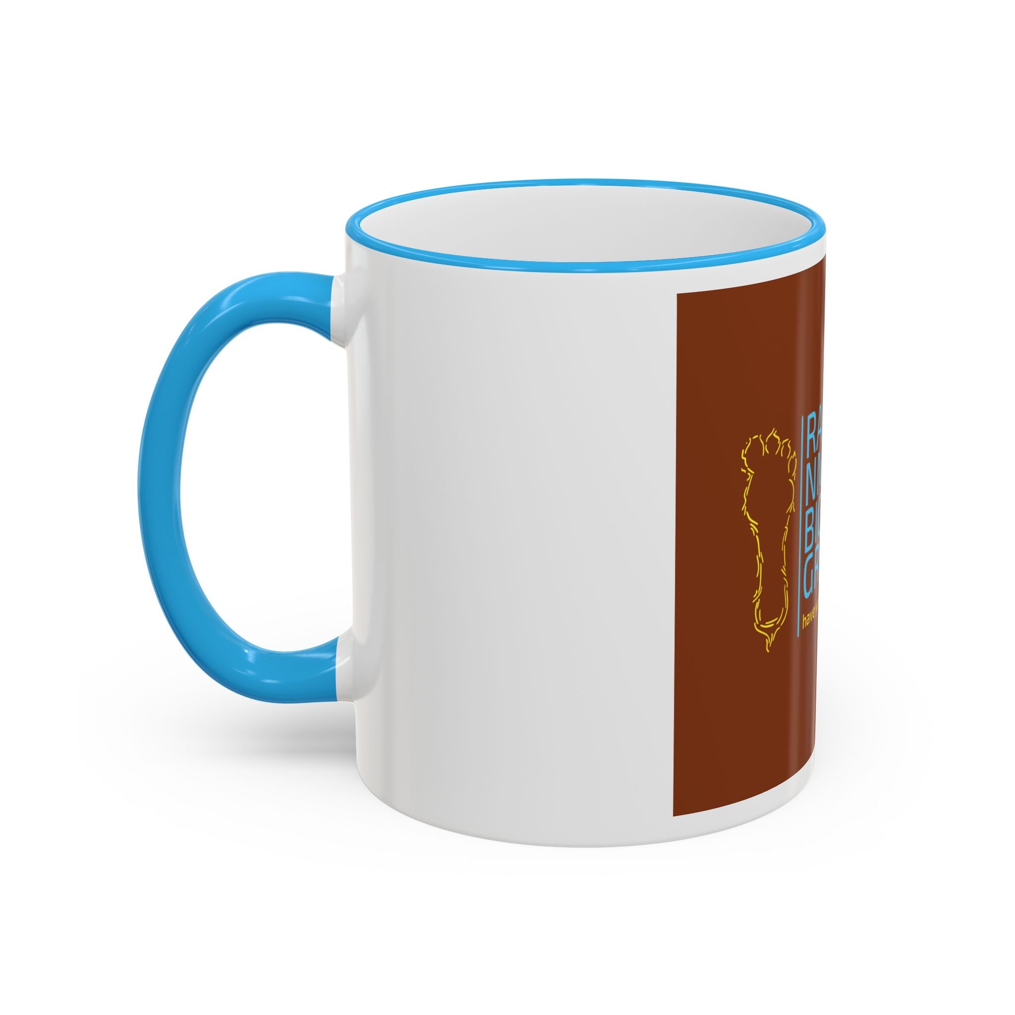 Bigfoot Group Accent Rim Mug — "Ramah NM Bigfoot Group" Coffee Cup (11oz & 15oz)