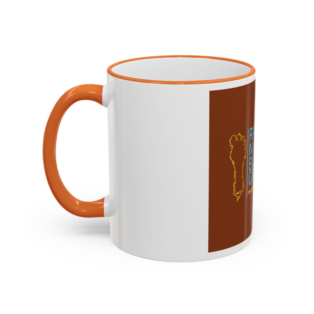 Bigfoot Group Accent Rim Mug — "Ramah NM Bigfoot Group" Coffee Cup (11oz & 15oz)