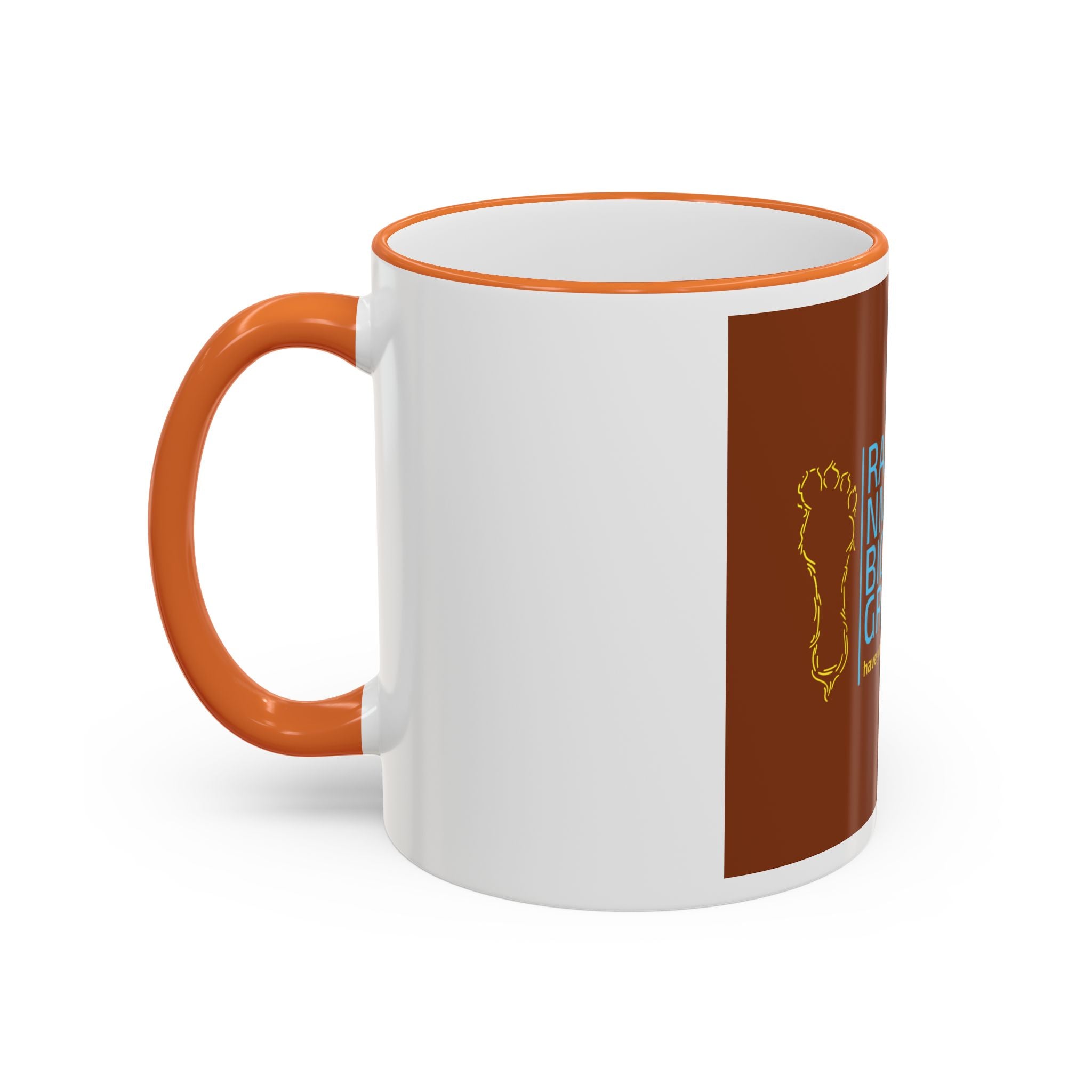 Bigfoot Group Accent Rim Mug — "Ramah NM Bigfoot Group" Coffee Cup (11oz & 15oz)