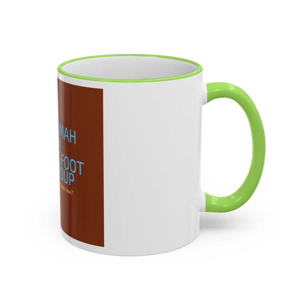 Bigfoot Group Accent Rim Mug — "Ramah NM Bigfoot Group" Coffee Cup (11oz & 15oz)