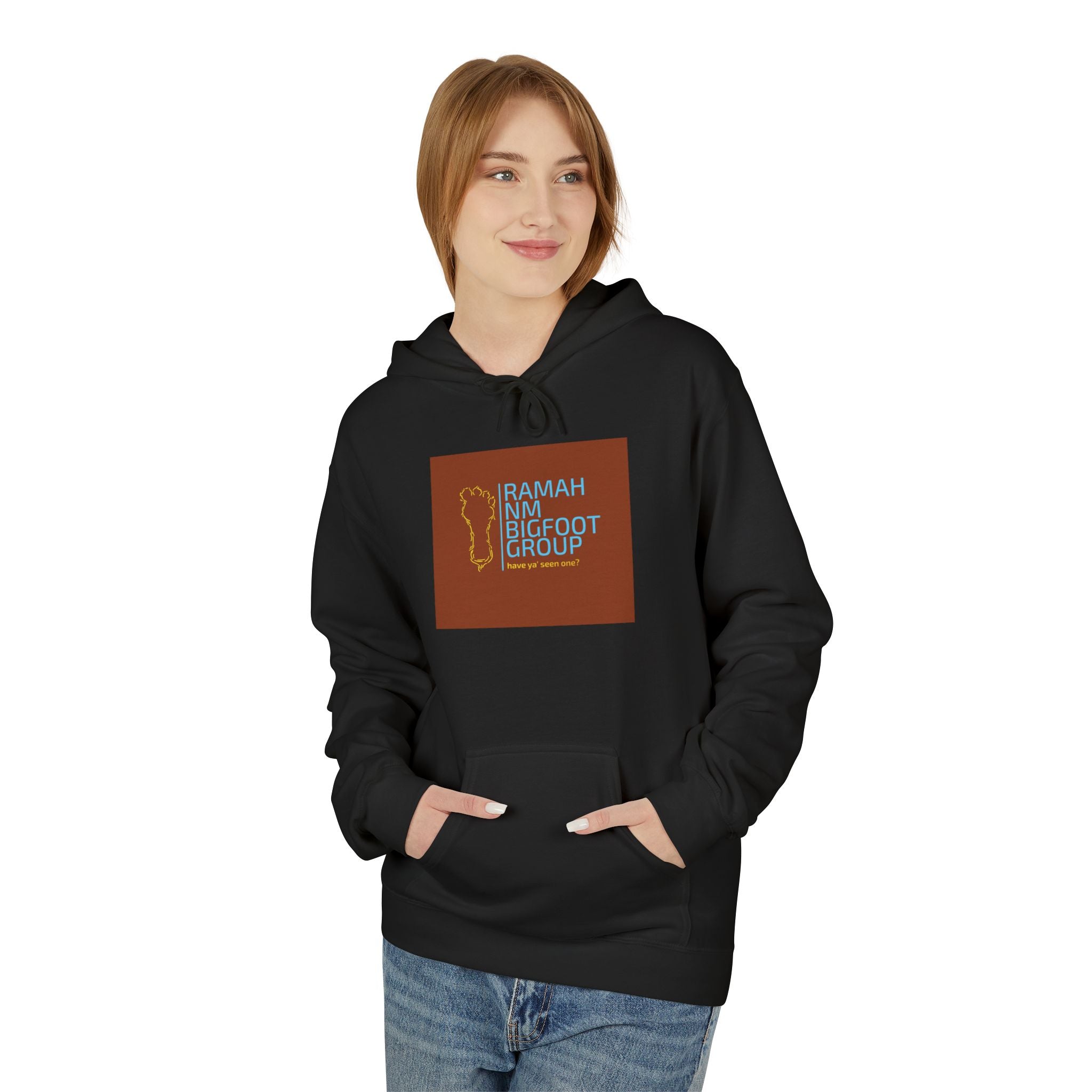Husrah Report Hoodie — Earth-Tone Graphic Pullover
