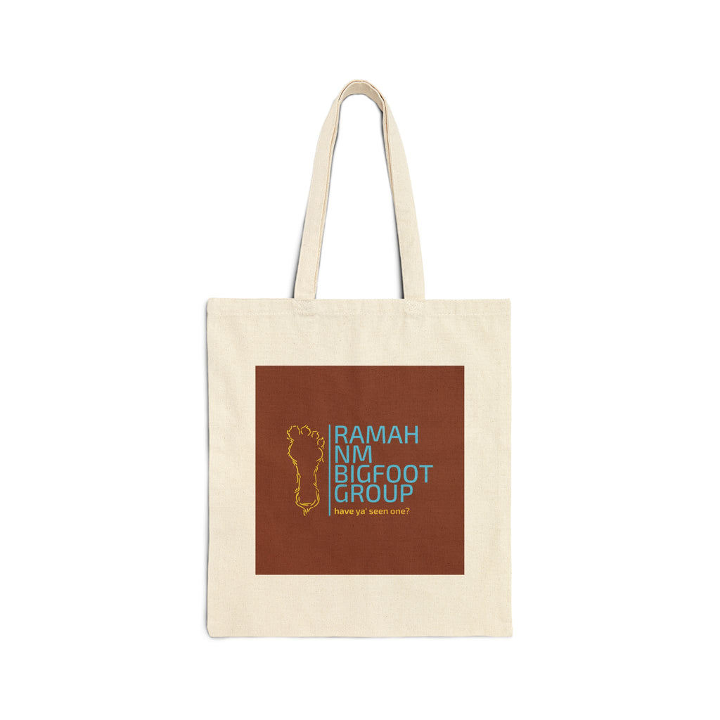 Bigfoot Club Canvas Tote Bag — "Ramah NM Bigfoot Group" Logo Eco Shopper