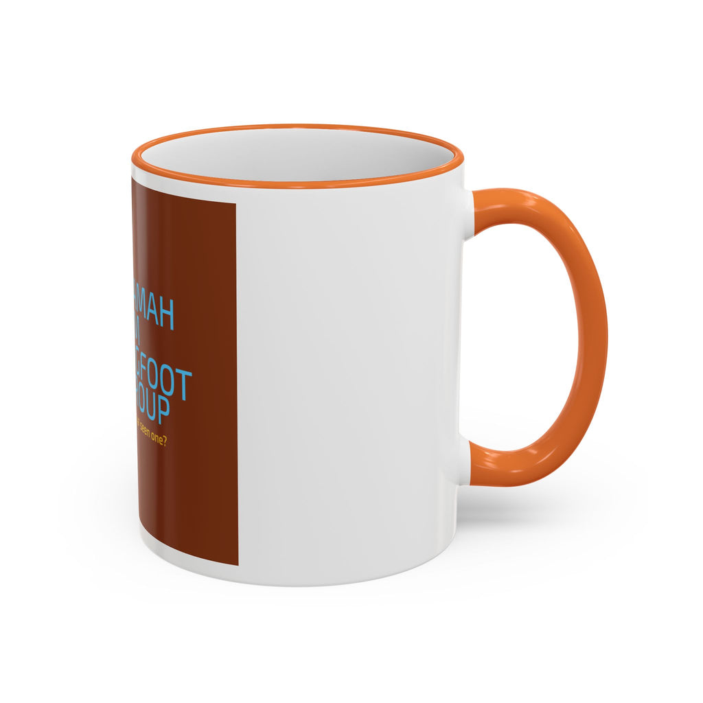 Bigfoot Group Accent Rim Mug — "Ramah NM Bigfoot Group" Coffee Cup (11oz & 15oz)