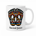 Sacred Juice Coffee Mug - Bigfoot Footprint Design